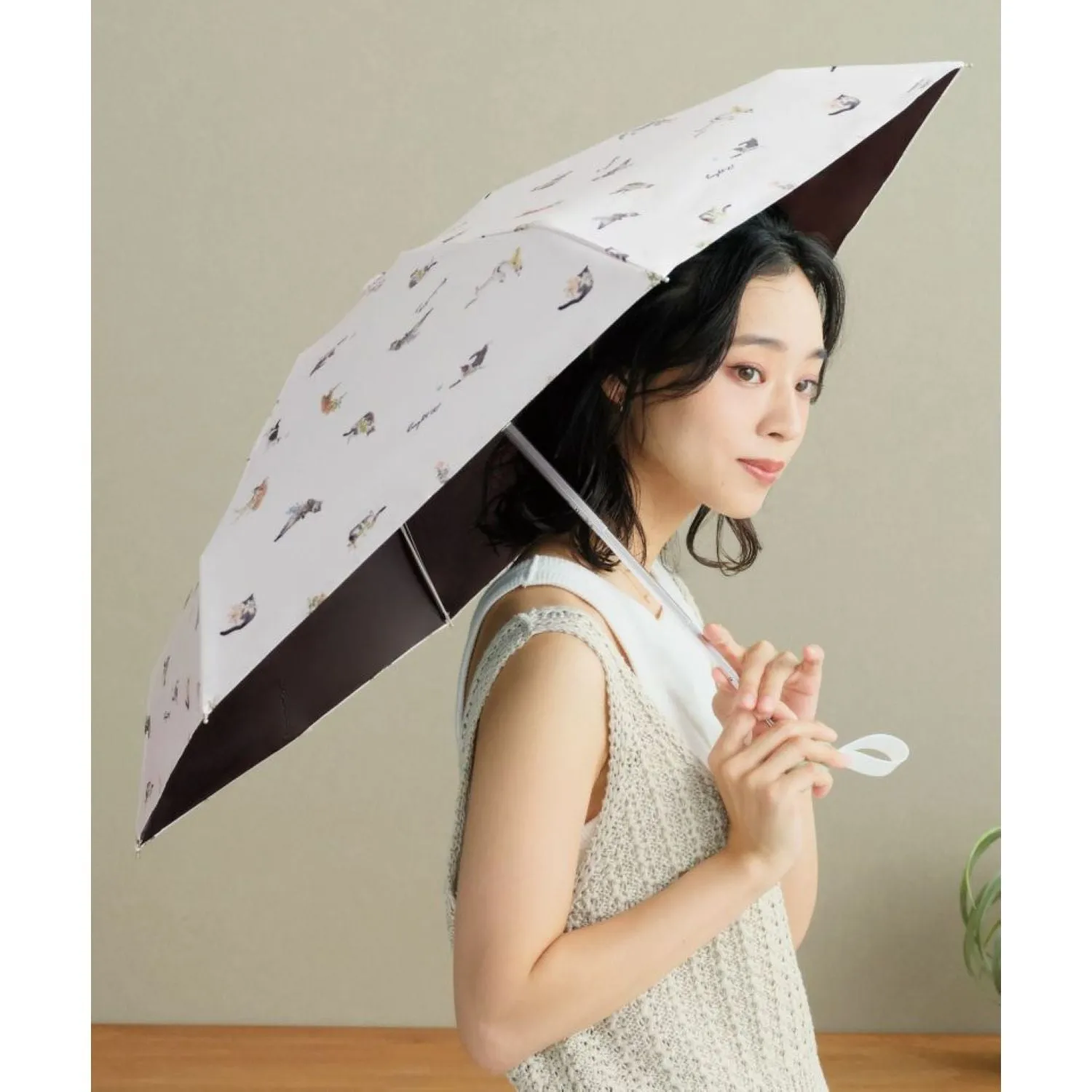 WPC X Masayuki Oki Neko (2025) UV Protection UPF 50  Umbrella 47cm