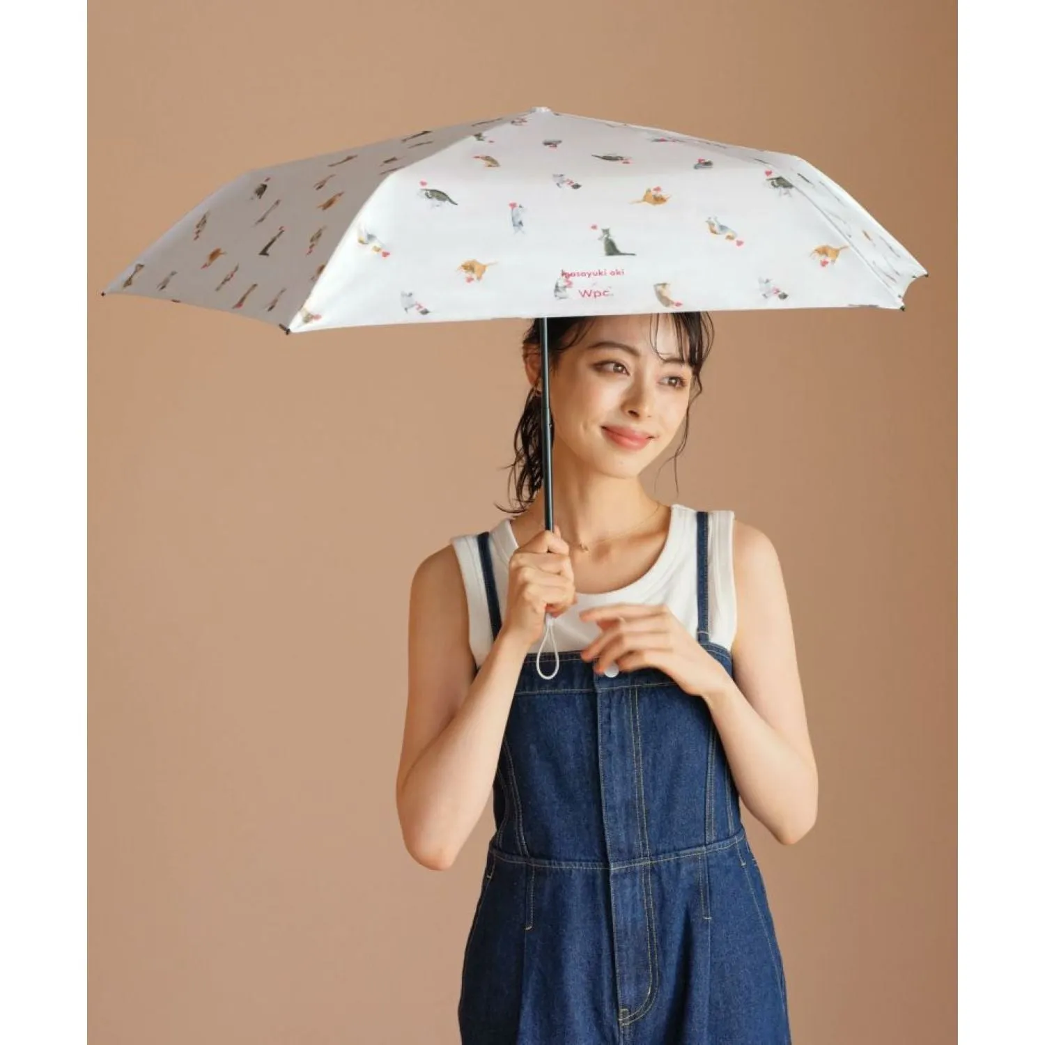 WPC X Masayuki Oki Neko (2025) UV Protection UPF 50  Umbrella 49cm
