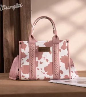 Wrangler Cow Print Concealed Carry Tote/Crossbody