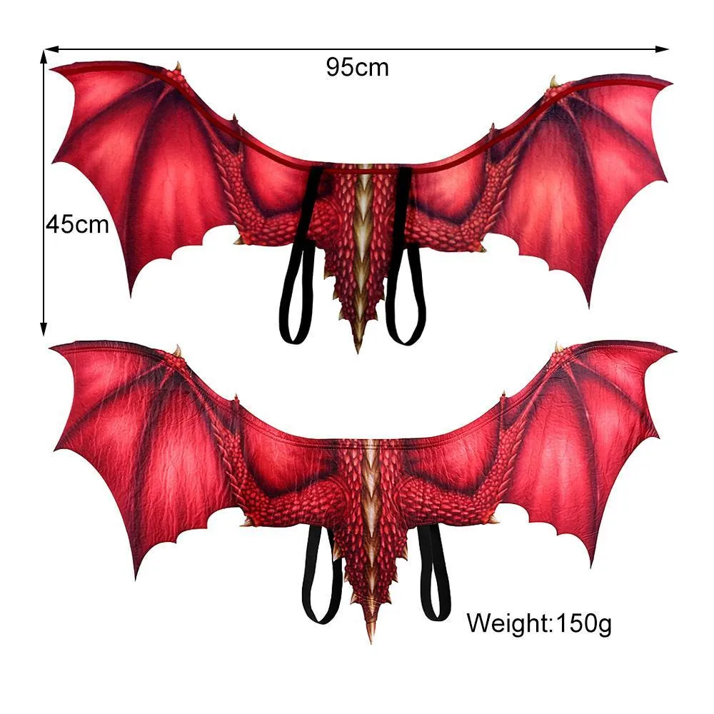 Yellow Printed Dragon Wings