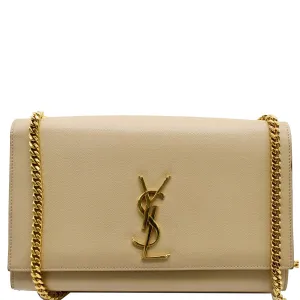 YVES SAINT LAURENT Kate Medium Leather Crossbody Bag Beige
