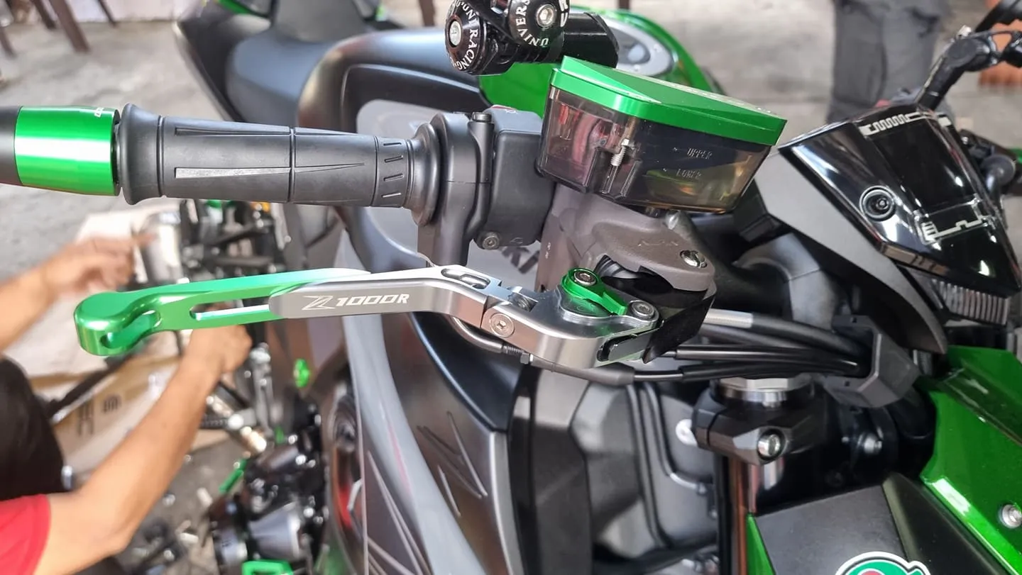 Z1000 Lever GREEN (FOLDABLE)