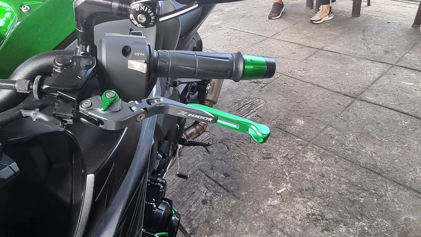 Z1000 Lever GREEN (FOLDABLE)